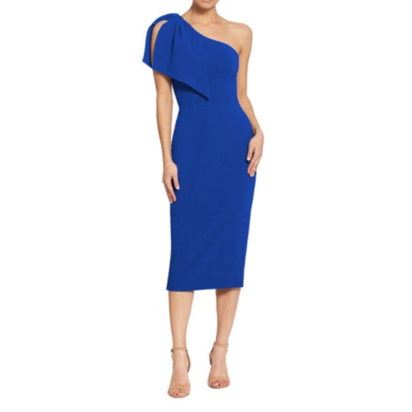 Dress the Population Dresses & Skirts - DRESS THE POPULATION: Tiffany Form-Fitting Taper Midi Dress
